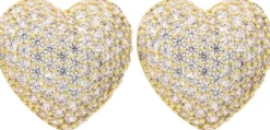 Boucles d'oreilles - Zirconia Hearts