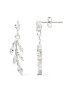 Boucles d’oreilles - Zirconia Leaves