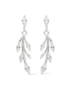 Boucles d’oreilles - Zirconia Leaves