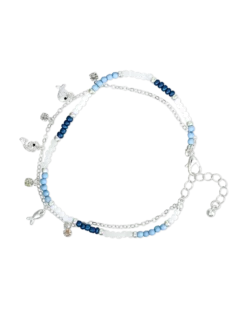 Bracelet de cheville - Blue Beads