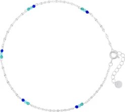 Bracelet de cheville - Blue Sequins