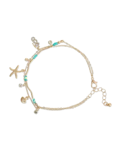 Bracelet de cheville - Sparkling Pendants