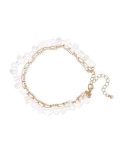 Bracelet de cheville - White Jade