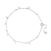 Bracelet de cheville - Zirconia Silver