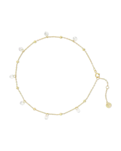 Bracelet de cheville - Zirconia Gold
