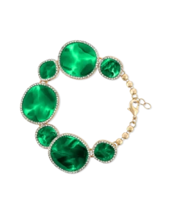 Bracelet - Green Enamel