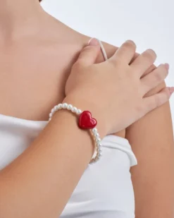 Bracelet - Heart Pearl