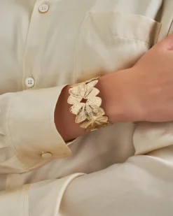 Bracelet jonc - Golden Blossom