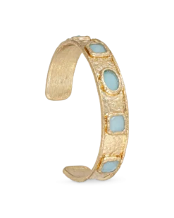 Bracelet jonc - Golden Blue