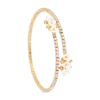 Bracelet jonc - Golden Floral