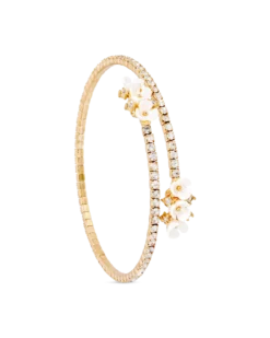 Bracelet jonc - Golden Floral