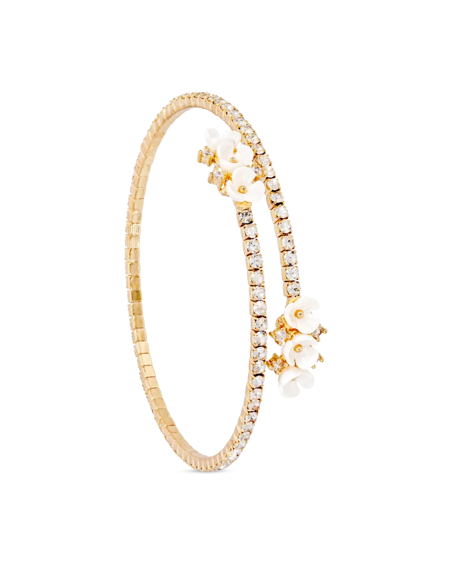 Bracelet jonc - Golden Floral