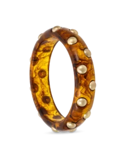 Bracelet jonc - Golden Studs