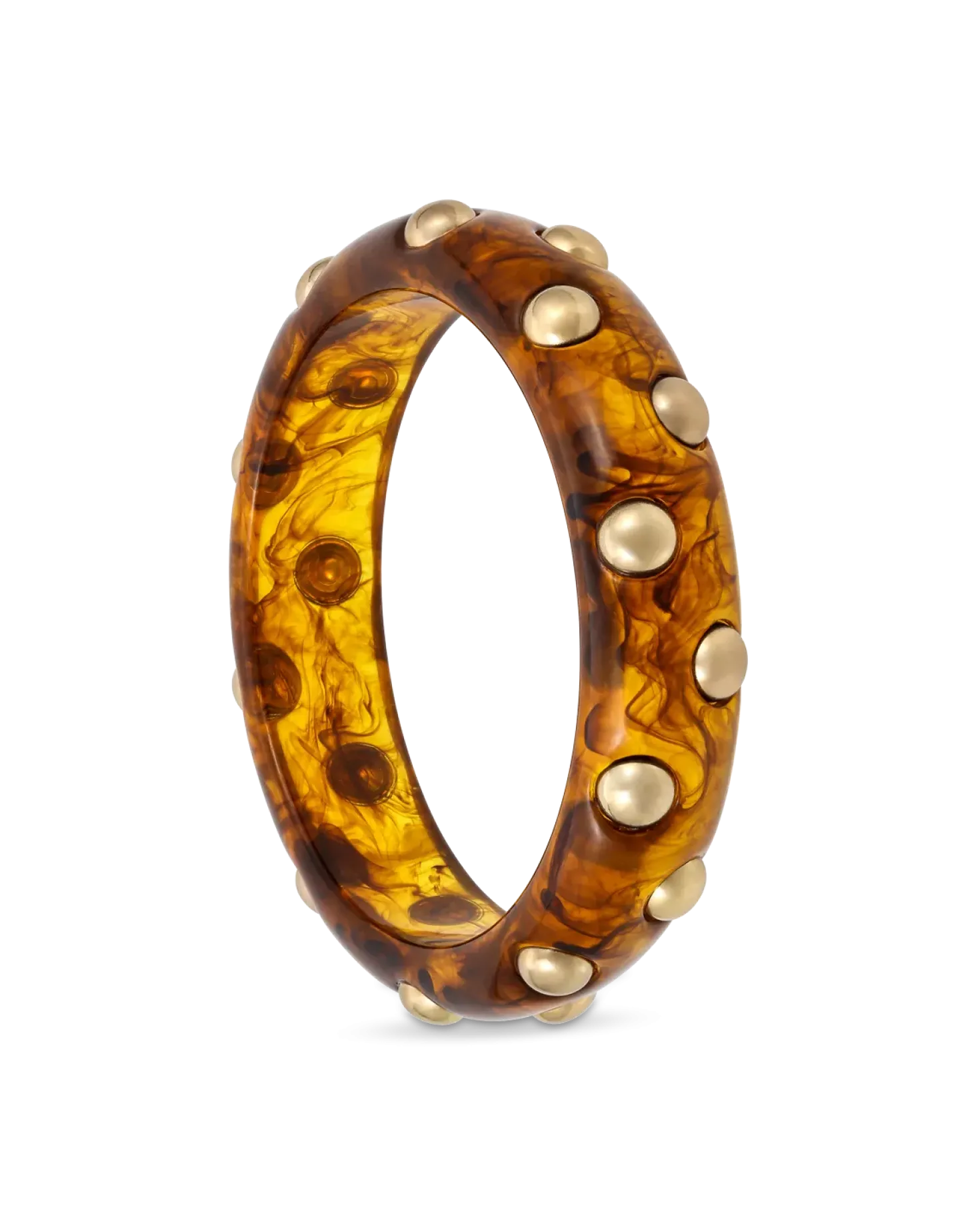 Bracelet jonc - Golden Studs