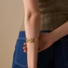 Bracelet jonc - Golden Swirl