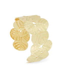 Bracelet jonc - Hammered Leaves