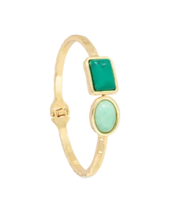 Bracelet jonc - Square Amazonite