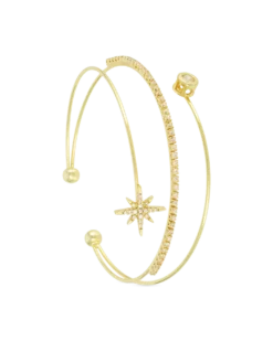 Bracelet jonc - Zircona Stars