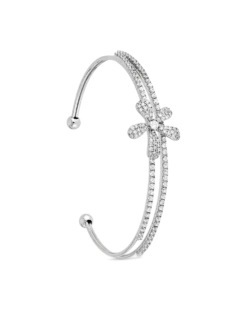 Bracelet jonc - Zirconia Flower