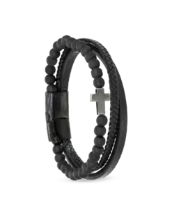 Bracelet pour homme - Black Cross
