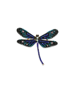 Broche - Blue Dragonfly