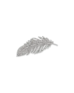 Broche - Silver Feather