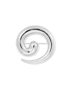 Broche - Silver Spiral