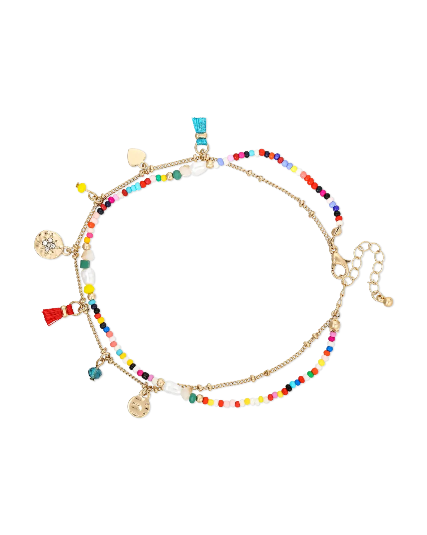 Chaînette de cheville - Colorful Pearls
