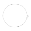 Chaînette de cheville - Five Silver Pearls