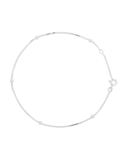 Chaînette de cheville - Five Silver Pearls