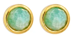 Clous d'oreilles - Amazonite Glow