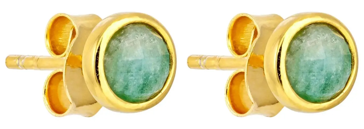 Clous d'oreilles - Amazonite Glow