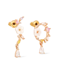Clous d'oreilles - Asymmetrical Flowers