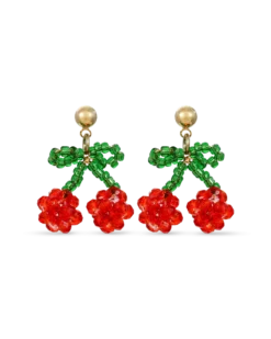Clous d'oreilles - Beaded Cherry