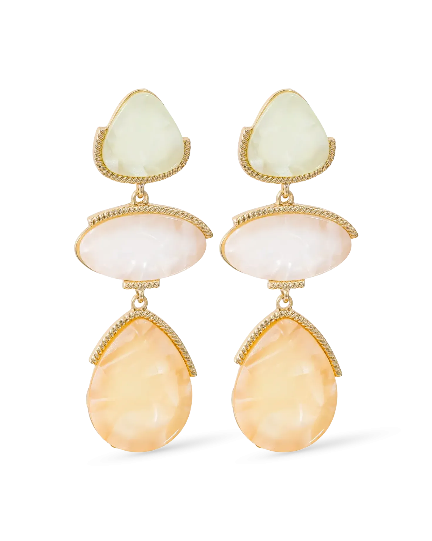 Clous d'oreilles - Beige Forms