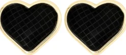 Clous d'oreilles - Black Hearts