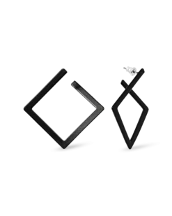 Clous d'oreilles - Black Square