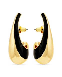 Clous d'oreilles - Black Stripe
