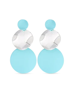 Clous d'oreilles - Blue Circles
