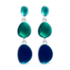 Clous d'oreilles - Blue Forms