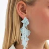 Clous d'oreilles - Blue Leaves