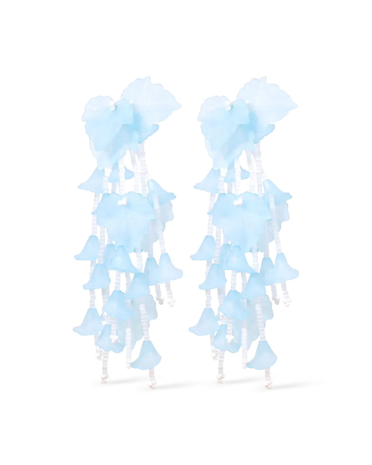 Clous d'oreilles - Blue Leaves