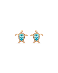 Clous d'oreilles - Blue Shell