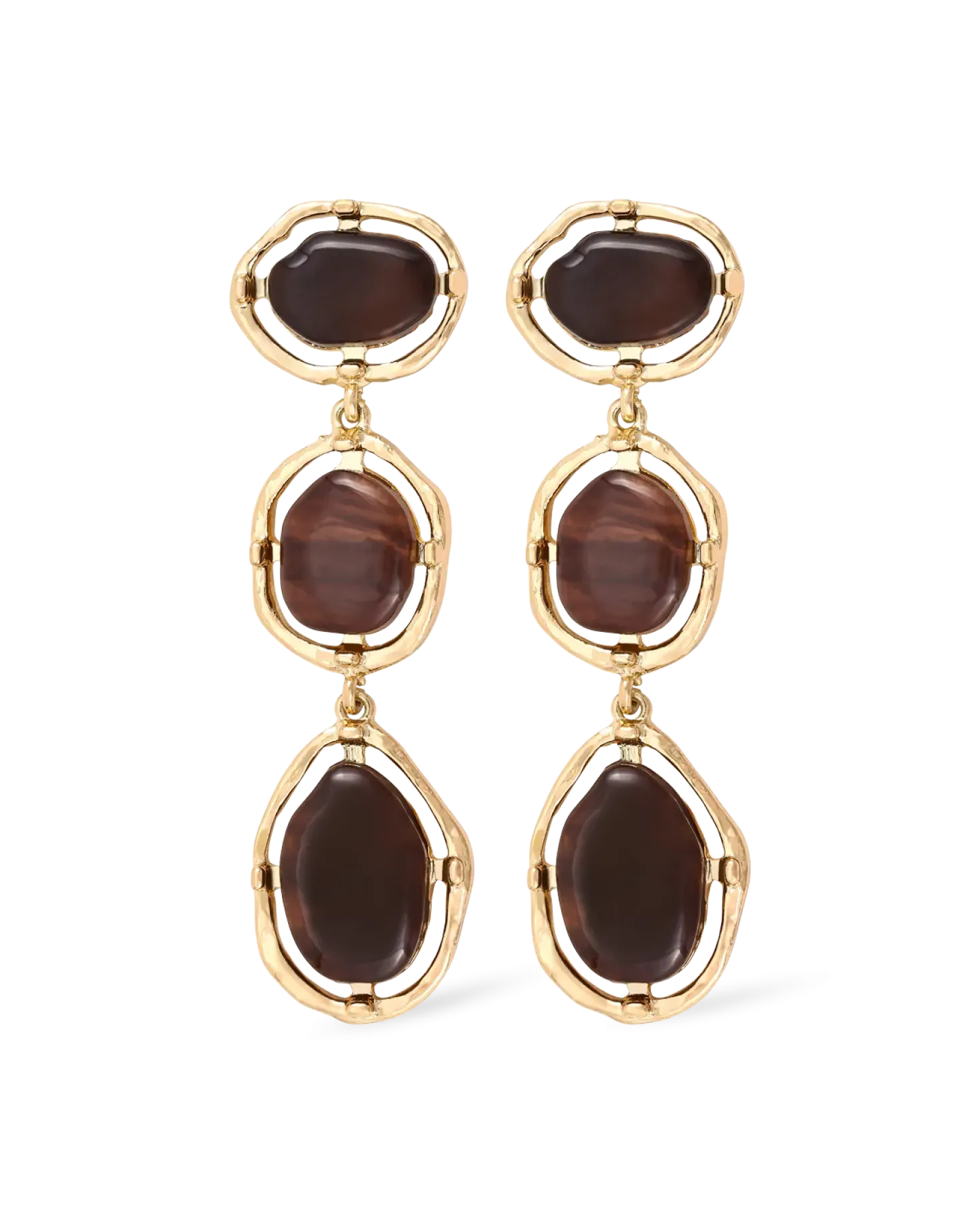 Clous d'oreilles - Brown Vibes
