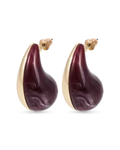 Clous d'oreilles - Burgundy Dream