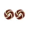 Clous d'oreilles - Burgundy Knot