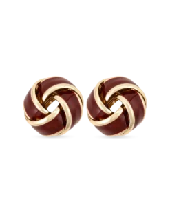 Clous d'oreilles - Burgundy Knot