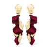 Clous d'oreilles - Burgundy Leaves