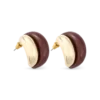 Clous d'oreilles - Burgundy Shine