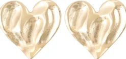 Clous d'oreilles - Champagne Hearts